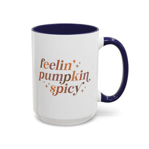 Feelin' Pumpkin Spicy Mug - 15oz / Navy - Wild Pour