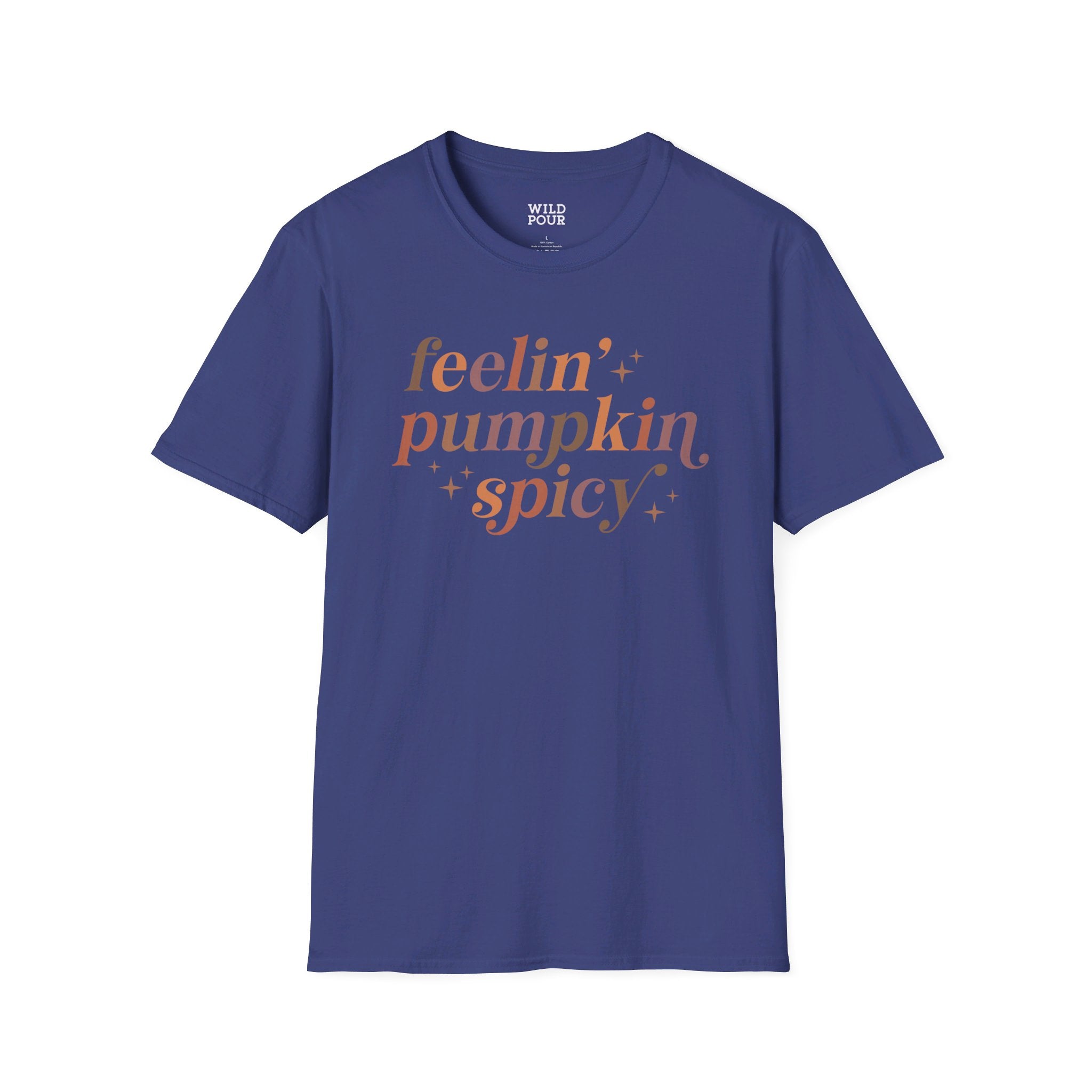 Feelin' Pumpkin Spicy Tee - M / Metro Blue - Wild Pour