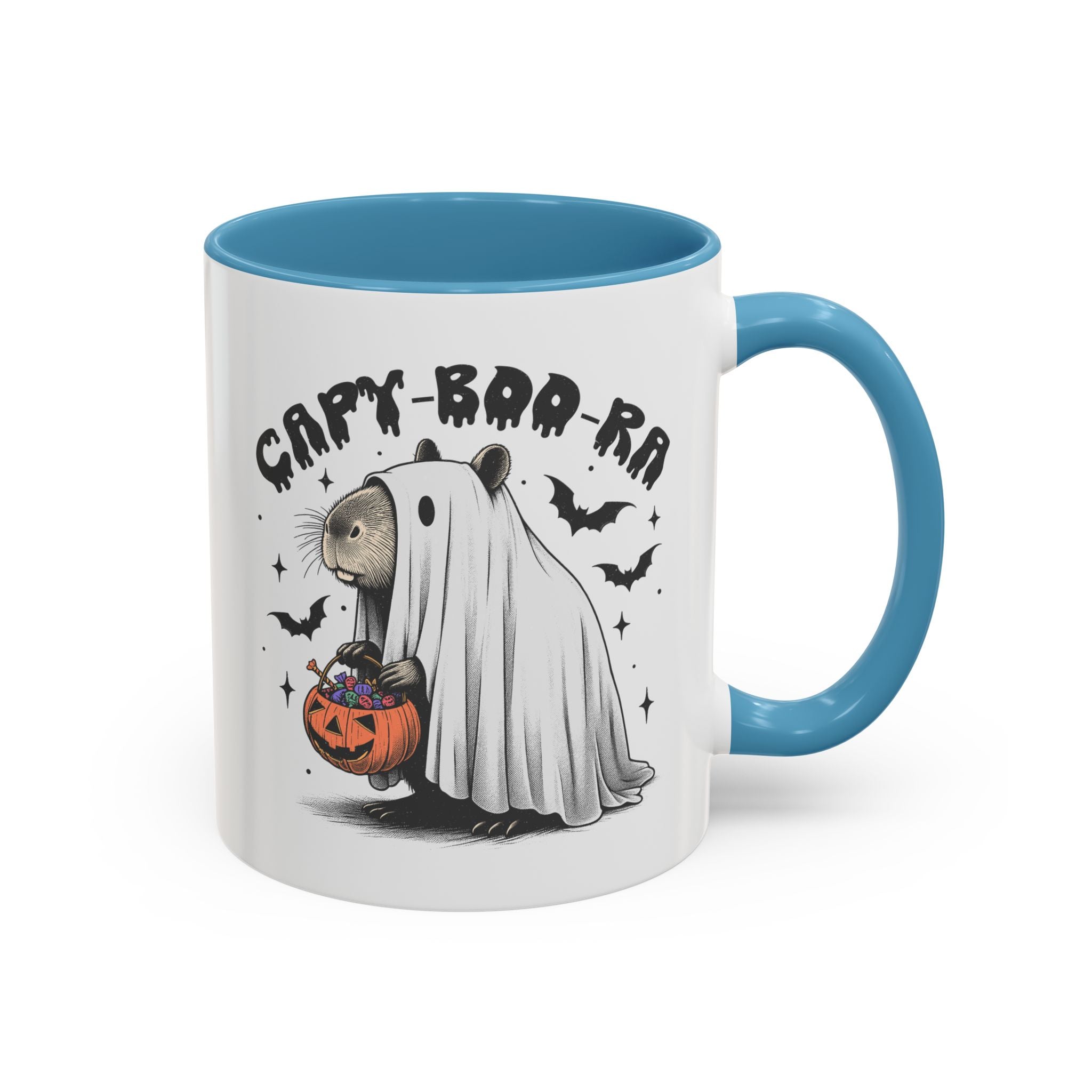 Capy Boo Ra, Capybara Mug - 11oz / Light Blue - Wild Pour