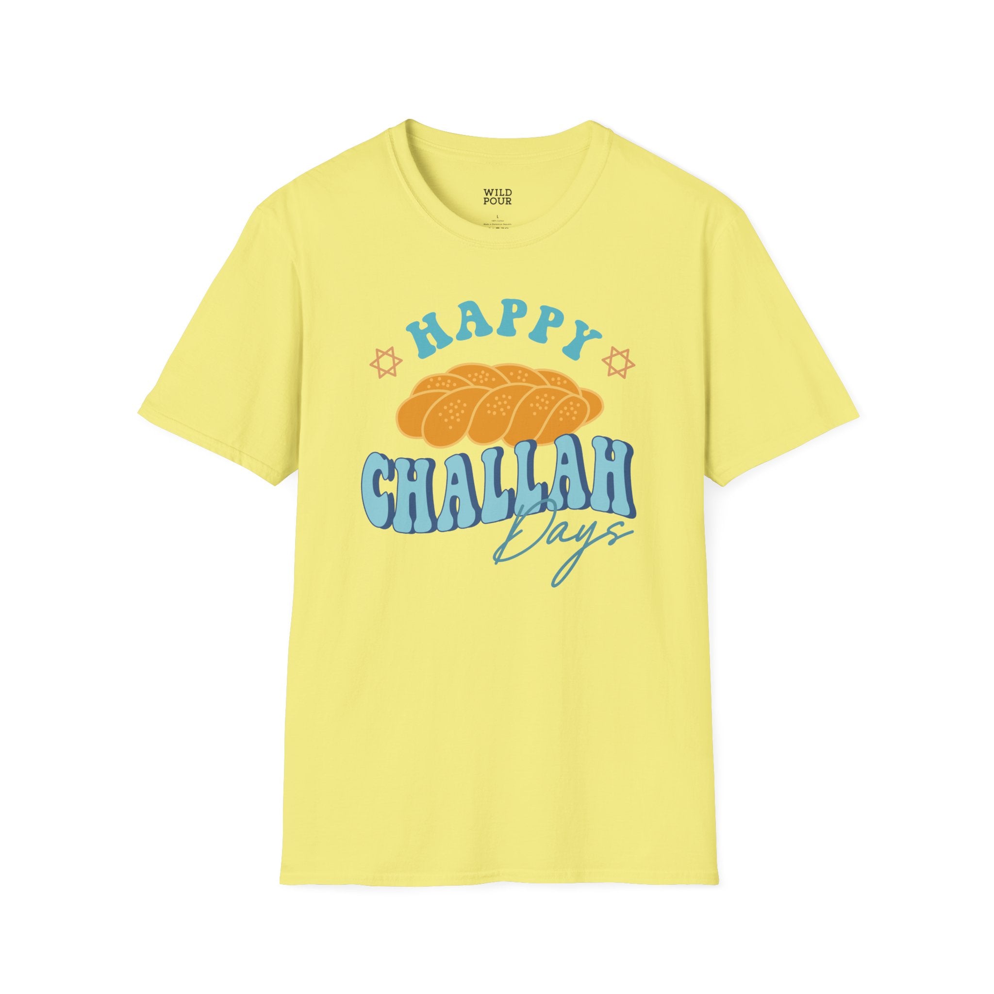 Happy Challah Days Tee - S / Cornsilk - Wild Pour