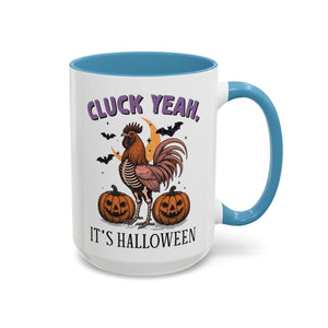 Cluck Yeah - Vintage Rooster Mug - 15oz / Light Blue - Wild Pour