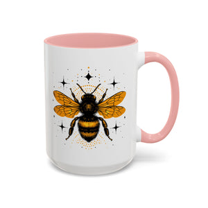 Honey Bee, Style A, Mug - 15oz / Pink - Wild Pour