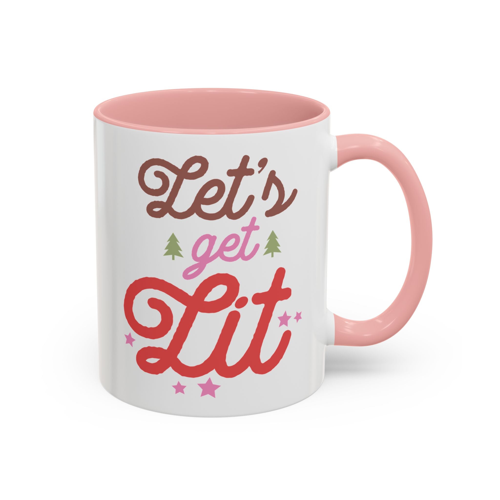 Let's Get Lit, Winter Mug - 11oz / Pink - Wild Pour