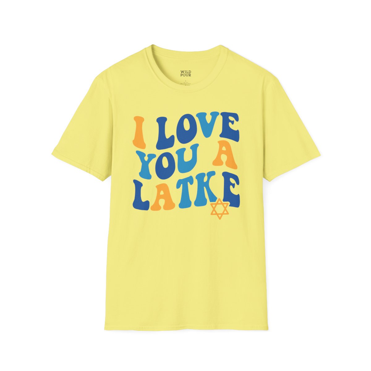 I Love You a Latke Tee - S / Cornsilk - Wild Pour