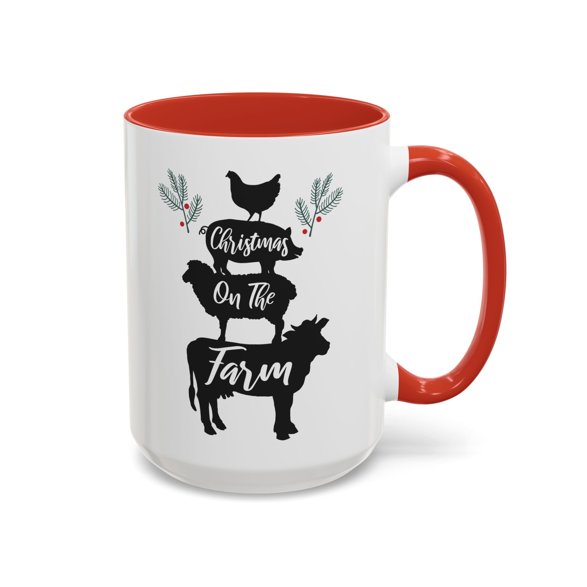 Christmas on the Farm Mug - 15oz / Red - Wild Pour