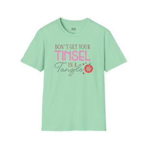 Don't Get Your Tinsel in a Tangle Tee - S / Mint Green - Wild Pour