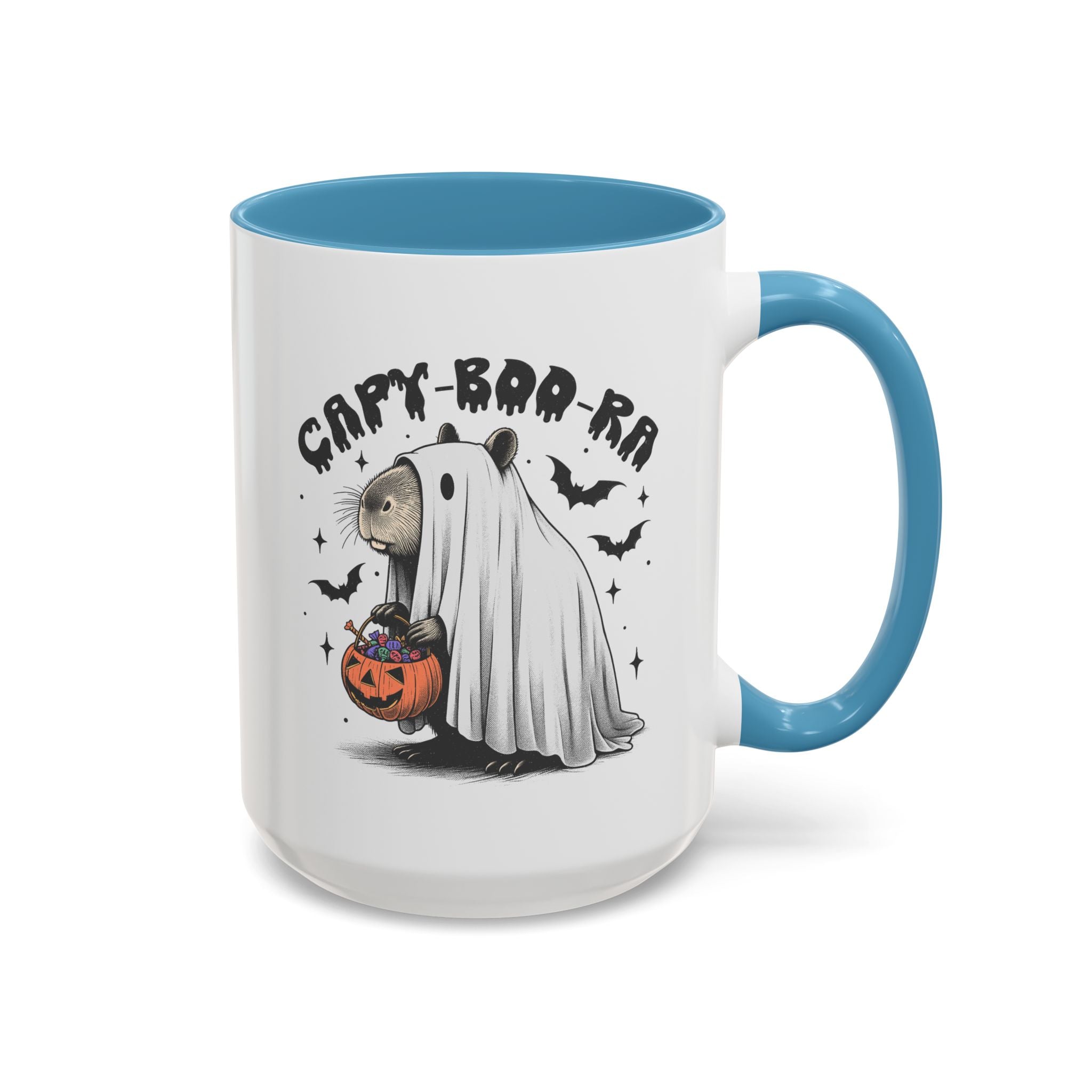 Capy Boo Ra, Capybara Mug - 15oz / Light Blue - Wild Pour