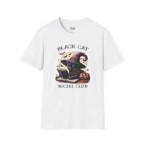 Black Cat Social Club Tee - White / S - Wild Pour