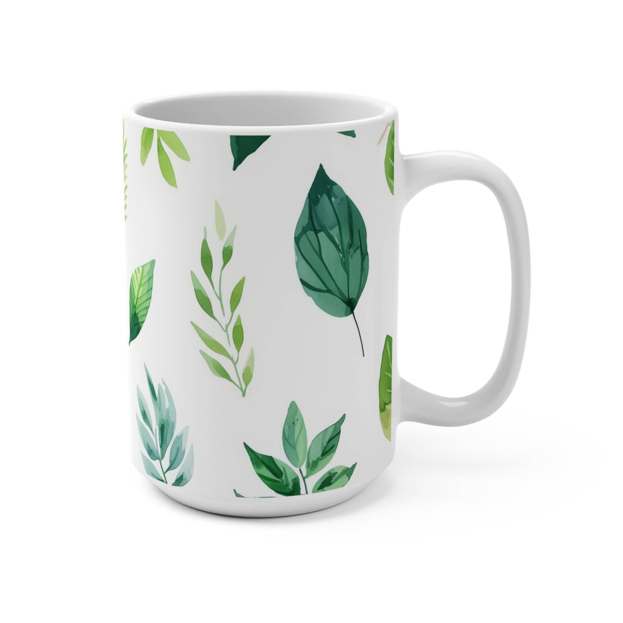 Green Leaves Mug - 15oz - Wild Pour